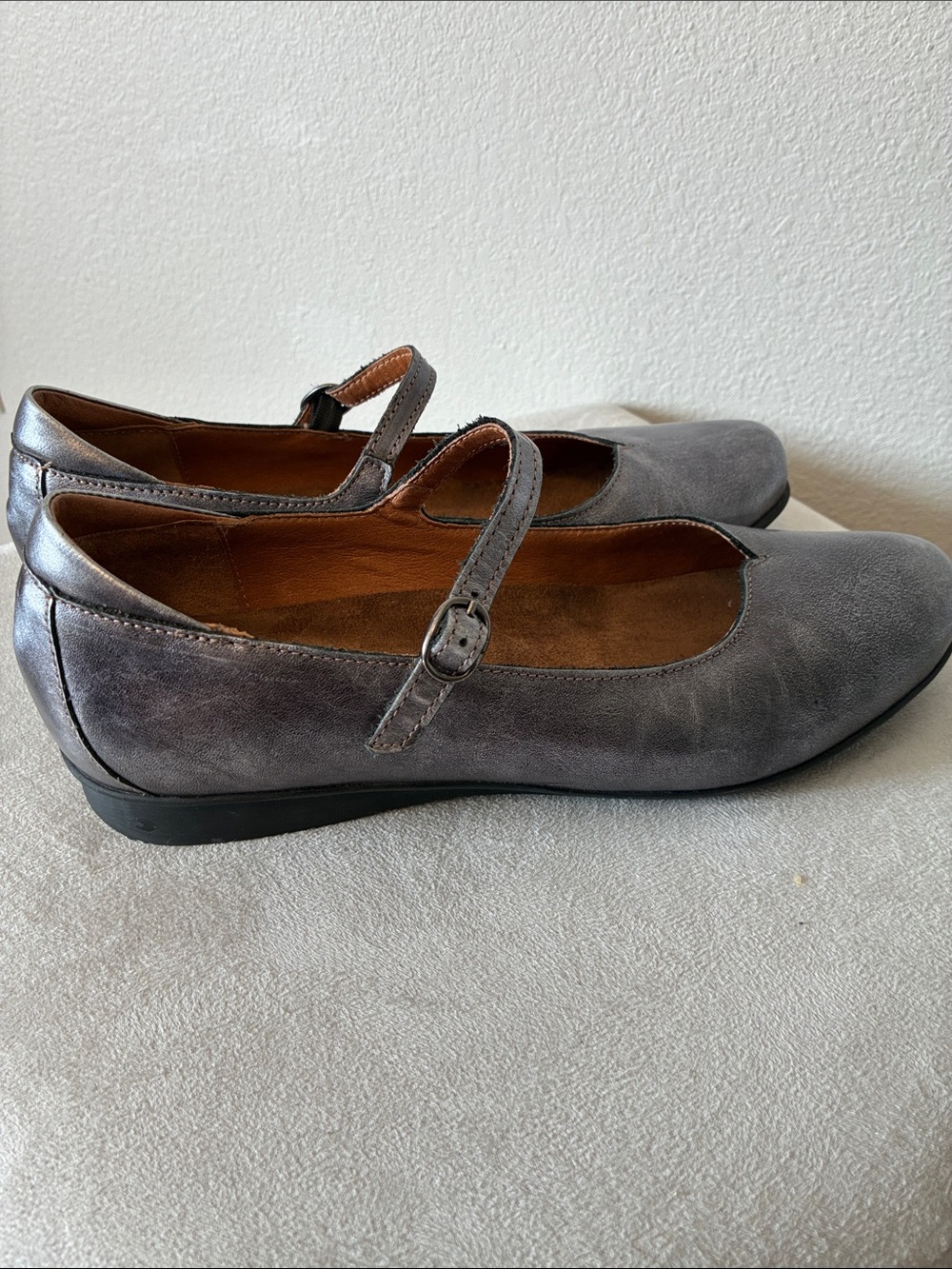 Taos Mary Jane gun Metal Gray Pewter Size 41 / 10 - Picture 4 of 7